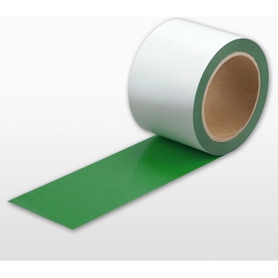 Extra tenká podlahová páska WT-5429 s protiskluzovým povrchem, odnímatelná – fólie, zelená, 75 mm × 10 m