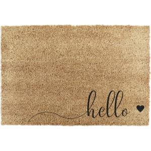 Artsy Mats Изтривалка от кокосови влакна 40x60 cm Hello Scribble - Artsy Doormats (TYPO-HELLOHEART)