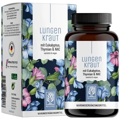 Naturtreu Plicník Eukalyptus Tymián & NAC pro normální funkci plicní sliznice 120 kapsúl
