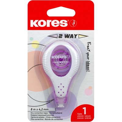 Kores Korekční strojek 2 Way Pastel 4,2 mm x 8 m, mix barev