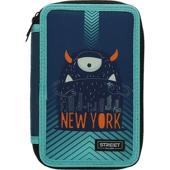 Eurocom Несесер Street, 3 ципа, пълен, 20x13x8cm, YORK (24684-А-YORK)