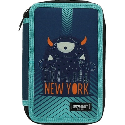 Eurocom Несесер Street, 3 ципа, пълен, 20x13x8cm, YORK (24684-А-YORK)