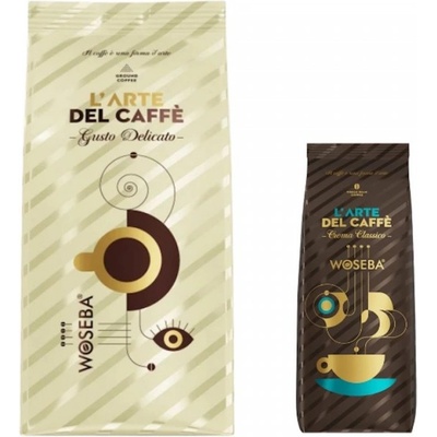 WOSEBA Gusto Delicato кафе на зърна 1 кг + подарък Crema Classico мляно кафе