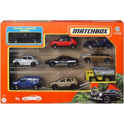 Hot Wheels Matchbox Autíčka HVT89 9 ks