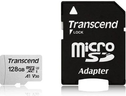 Transcend microSDXC 128GB C10/U3/V30/A1 TS128GUSD300S-A