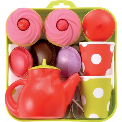 Écoiffier Cheef Cook 960 čajový set červeno-zelený