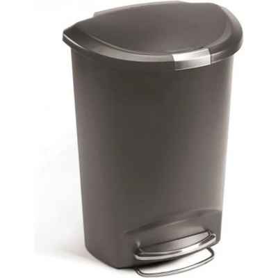 Simplehuman CW1357 Pedálový 50 l půlkulatý šedý plast