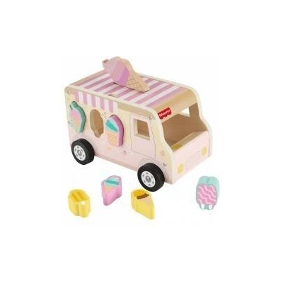 Fisher Price Mattel Fisher-Price Wooden Ice Cream Shape Sorter, Skill Game