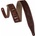Levy's Embossed Suede Brown Kokopelli Каишка за китара (MS17T03-BRN)