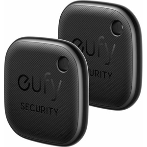  eufy Eufy Security SmartTrack Link тракер, комплект от 2 броя, съвместим с iOS, водоустойчив, черен (E87B0011)