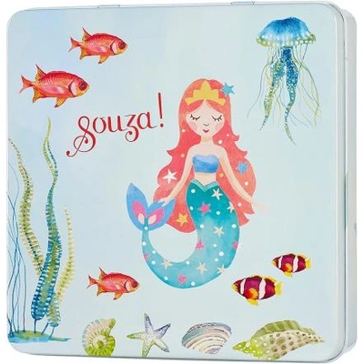 Souza! Souza Souza! - Детски комплект за грим в метална кутия - русалка