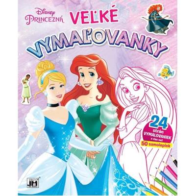 Omaľovánky so samolepkami Princezné