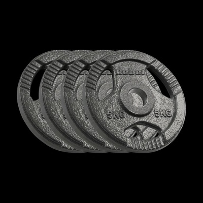 REBEL ACTIVE Olympijské liatinové závažie set 4 x 5 kg 51 mm