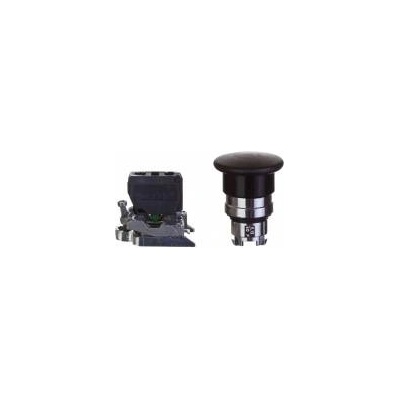 Schneider Electric Safety button 22mm 1Z 0R IP65 self-return black XB4BC21