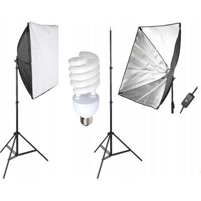 Studio SoftBox s paticí pro E27, 50x70cm, kompletní set SS-5077 – Zboží Živě