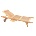 Horecano JAVA-ECO-Шезлонг със странична поставка 200x65xh35cm (TLL 008) (0195359)
