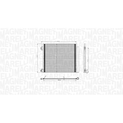 Kondenzátor klimatizace MAGNETI MARELLI 350203832000
