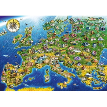 Image 1 of Bluebird Puzzle - Puzzle European Landmarks - 1 000 piese