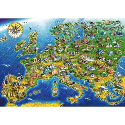 Bluebird Puzzle - Puzzle European Landmarks - 1 000 piese