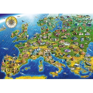 Bluebird Puzzle - Puzzle European Landmarks - 1 000 piese