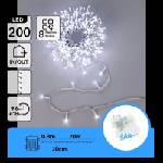 Aigostar Aigostar-LED Външен коледен гирлянд 200xLED/8 функции 4xAA 20m IP44 студено бяло (AI2990)