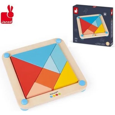 Janod - Детска дървена игра - Танграм (J05070)