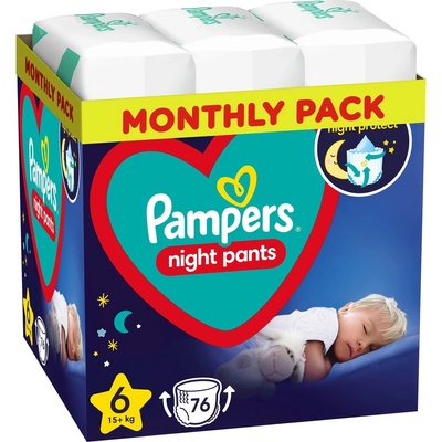 Pampers Night Pants 6 76 ks