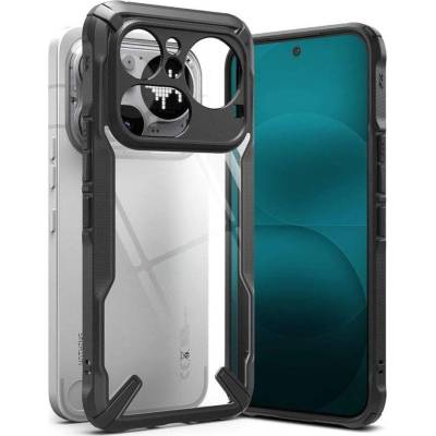 Ringke Противоударен Калъф за Notning Phone 4A Pro, Ringke Fusion X Case, Черен (8800328818842)
