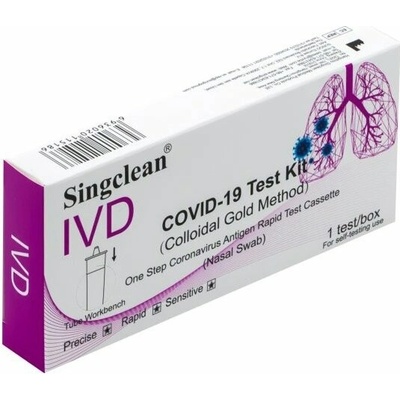 Hangzhou Singclean COVID 19 Test Kit Colloidal Gold Method 1 ks – Zboží Dáma