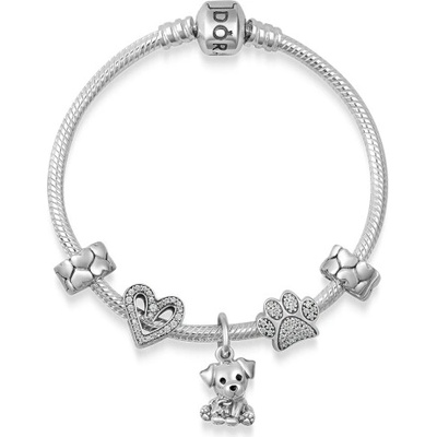 PANDORA náramok Milovaný psík 594593C00+2x792828C00+798692C01+798009EN16+791714CZ