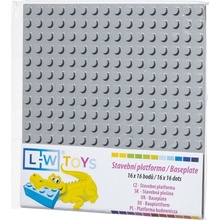 L-W Toys Základová deska 16x16 světle šedá