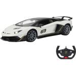 Jamara Toys Jamara Lamborghini Aventador SVJ Performance кола с дистанционно управление, бял/черен, мащаб 1: 14 (405172)