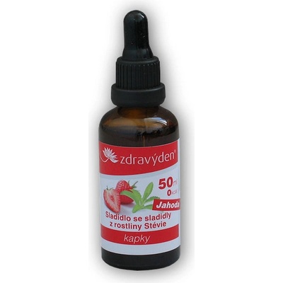 Zdravý den Stevia kapky 50 ml skořice