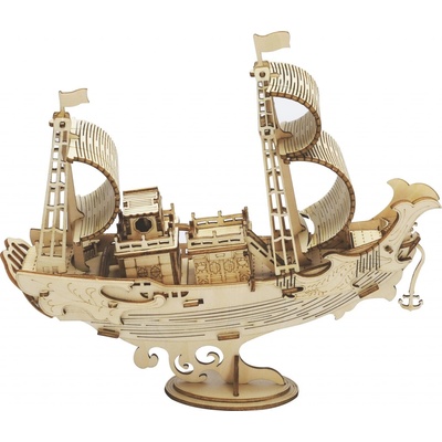 Robotime Rolife 3D dřevěné puzzle Japonská diplomatická loď 91 ks