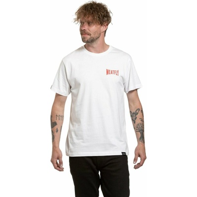 Meatfly мъжка тениска Yvans Round Globus Patch White Meatfly | Byal | МЪЖЕ | M