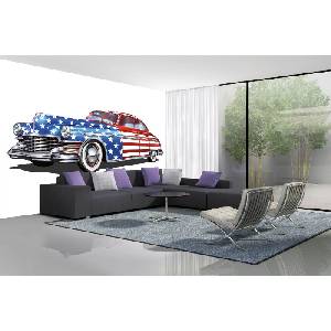 DIMEX ART Самозалепваща се флизелинова фототапета автомобил от сащ 375 x 250 см