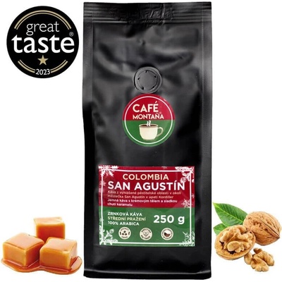 Café Montaña Colombia San Agustín mletá káva Moka konvička 250 g