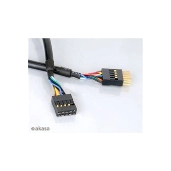 Akasa EXUSBI-40 USB 2.0, 2x 4pin USB MALE - 2x4pin USB FEMALE, 40cm