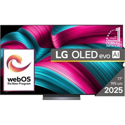 Телевизор LG OLED77C51LA, 77" (195.58cm) 4K/UHD OLED Smart TV, HDR10, 120Hz, Dolby Vision, Dolby Atmos, 4K AI Super Upscale, DVB-T2/C/S2, Wi-Fi, Bluetooth, LAN, 4x HDMI, 3x USB (OLED77C51LA)