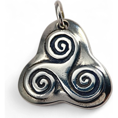 Drakkaria TRISKEL plný stříbrný přívěsek P29233