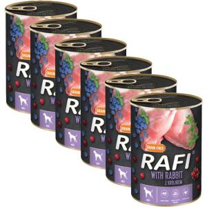 RAFI Рафі Възрастен GF Пате с Заек 6 x 400 г