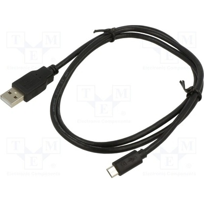 ART KABUSB MICRO AL-OEM-106 USB 2.0 USB A vidlice USB B micro vidlice 1m černý