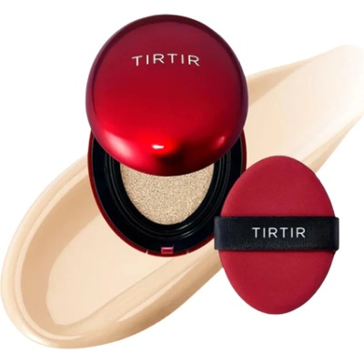 Tirtir Mask Fit Red Cushion Mini dlhotrvajúci make-up v hubke s vysokou UV ochranou 17W French Vanilla 4.5 g