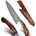 HARAHU Дамаски кухненски нож harahu ha-26692 - Кафяв kp26692