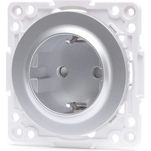 Aigostar - Безрамкова SCHUKO розетка 250V/16A сребриста (AI2911)