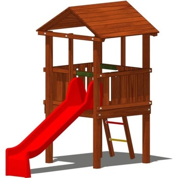Playground System DĚTSKÉ HŘIŠTĚ sestava se skluzavkou Hubert A (v.p. 1 m)