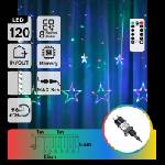 Aigostar - LED Външна коледна гирлянда 120xLED/8 функции 6x0, 6m IP44 многоцветна + ДУ (AI2508)