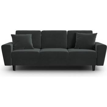 Cosmopolitan Design Тъмносив кадифен разтегателен диван с място за съхранение 235 cm Kyoto - Cosmopolitan Design (COS_3SF_2_F1_KYOTO9)