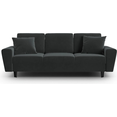 Cosmopolitan Design Тъмносив кадифен разтегателен диван с място за съхранение 235 cm Kyoto - Cosmopolitan Design (COS_3SF_2_F1_KYOTO9)