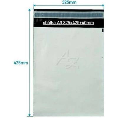 transportní obálka LDPE A3/10ks 325x425+40mm